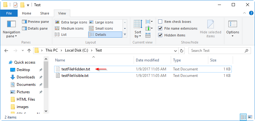 How To Show Hidden Files in Windows 10